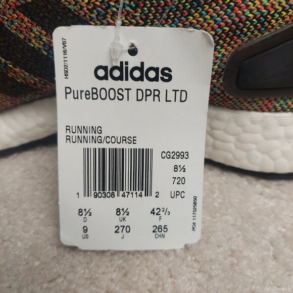 Adidas Pure Boost DPR Ltd Multicolour Men's Size 9 - New without box - Picture 9 of 15